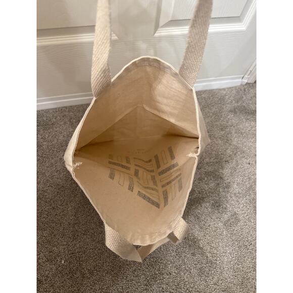 NWOT Bungalow Classic Branded Geometric Printed Shopping Tote Bag - Picture 5 of 5